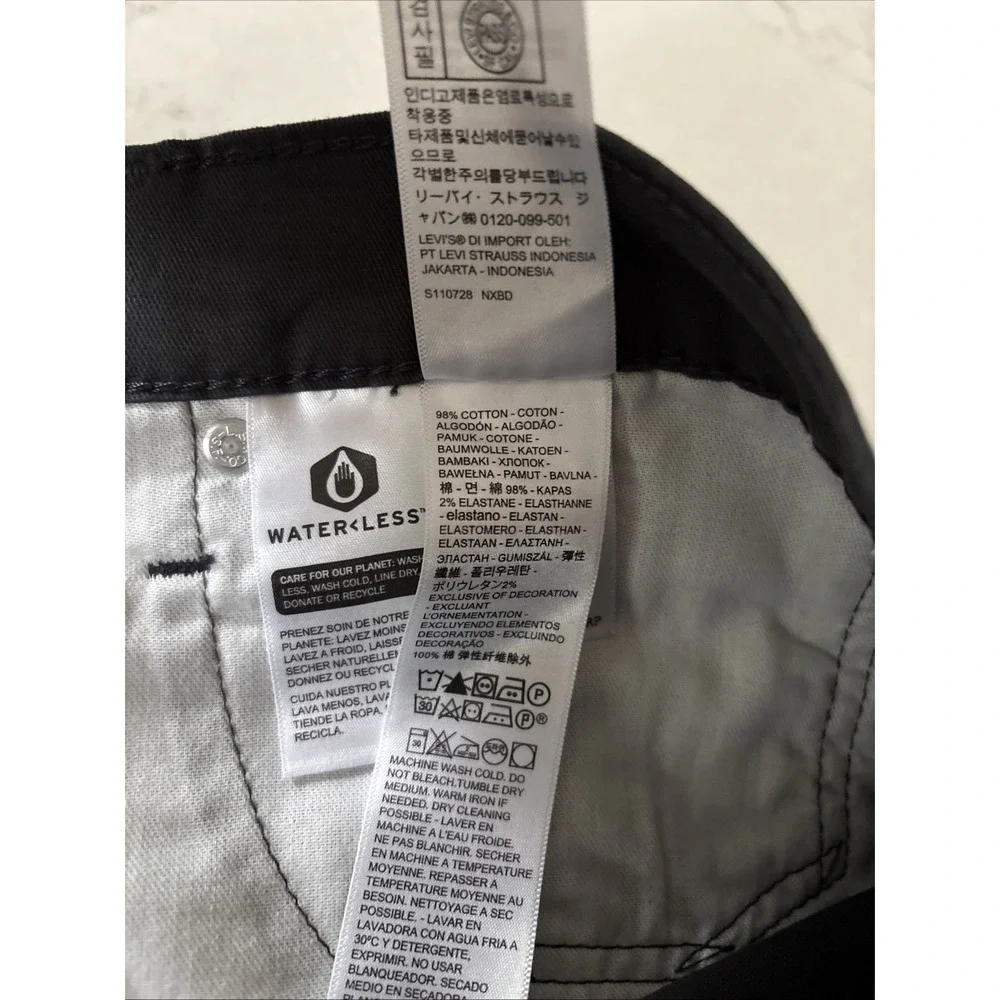 Levi's 513 Slim Straight Stretch Dark Gray Jeans Men's Size 38x32